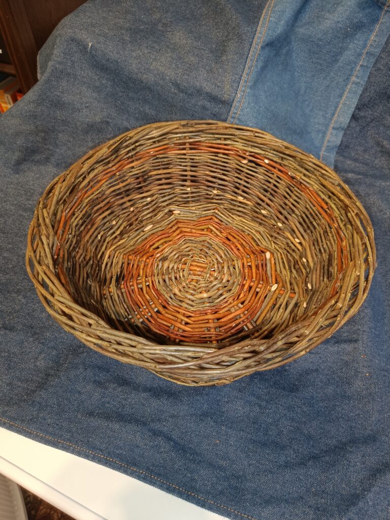 Colourful serving basket