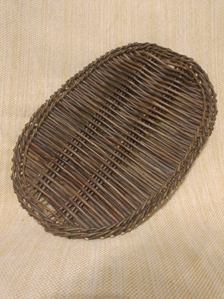 Natural grey willow tray