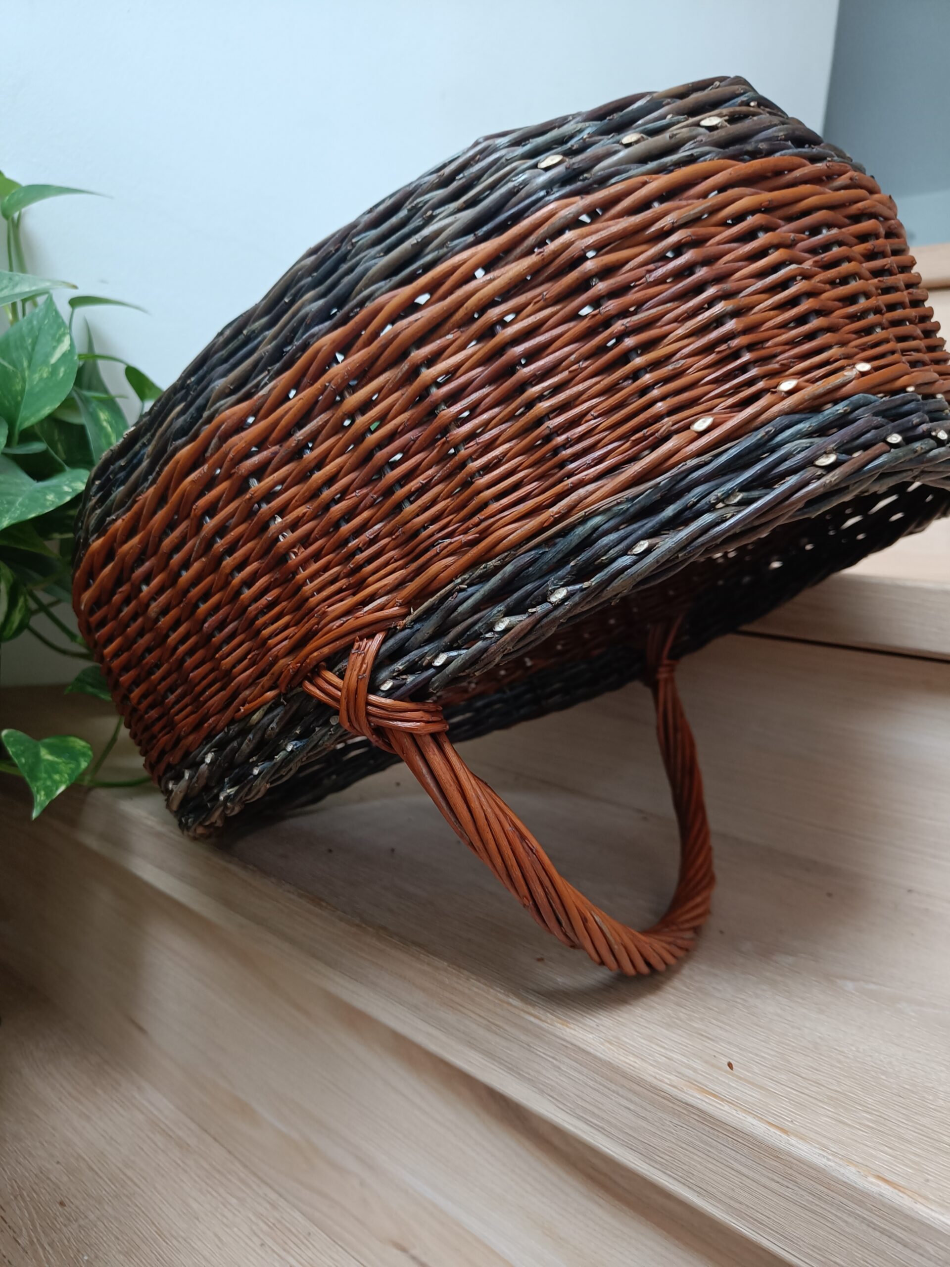 Spacious Brown & Black Basket - Image 10