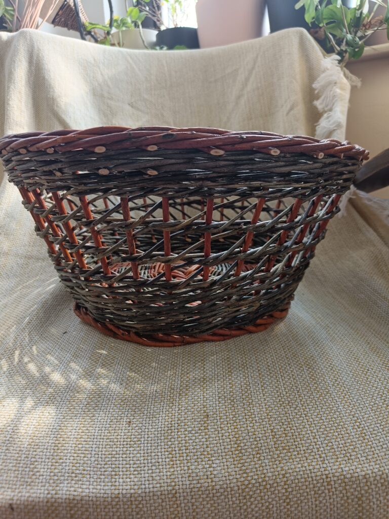 Open-weave willow bowl